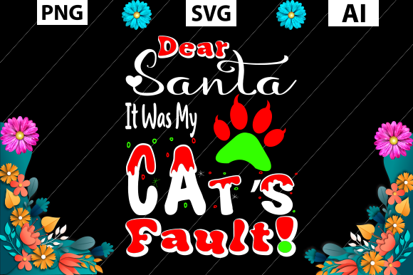 Dear Santa It Was My Cat's Fault Embroidery Review