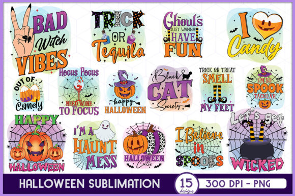 Halloween Sublimation Bundle 3 15 Designs