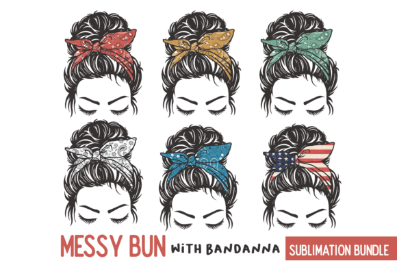 Messy Bun Bandanna Sublimation Bundle Review